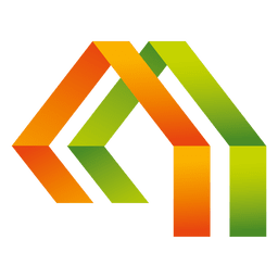 Icono de la casa de triángulos Diseño PNG