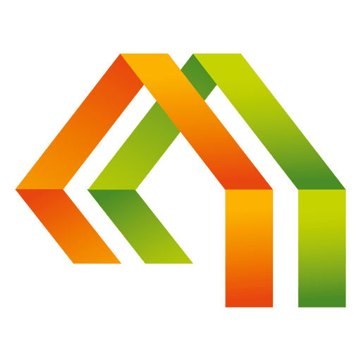Triangles house icon