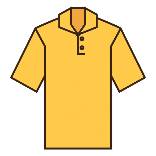 Roupas de camisa amarela Desenho PNG