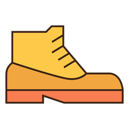 Yellow shoes sneakers PNG Design