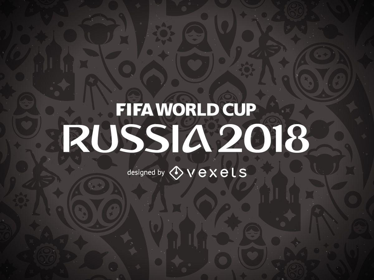 Desenho padr?o da Copa do Mundo da R?ssia 2018