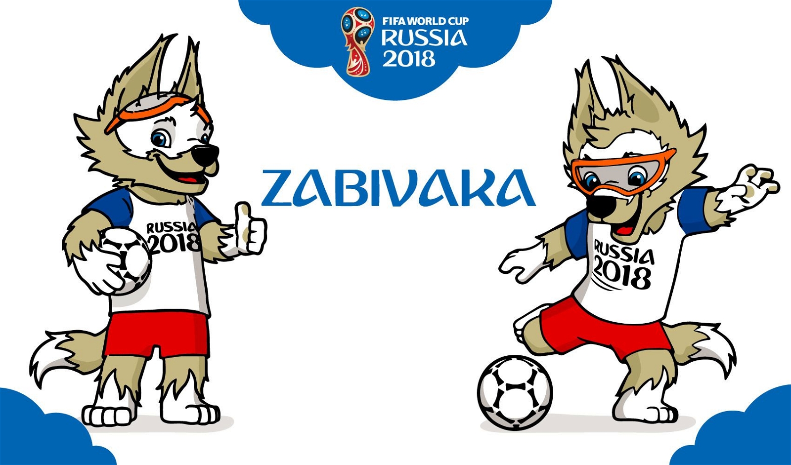 Rússia 2018 Copa Do Mundo Mascote Zabivaka Baixar Vector
