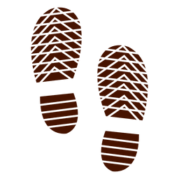 Ilustração de silhueta de pegadas de sapatos humanos