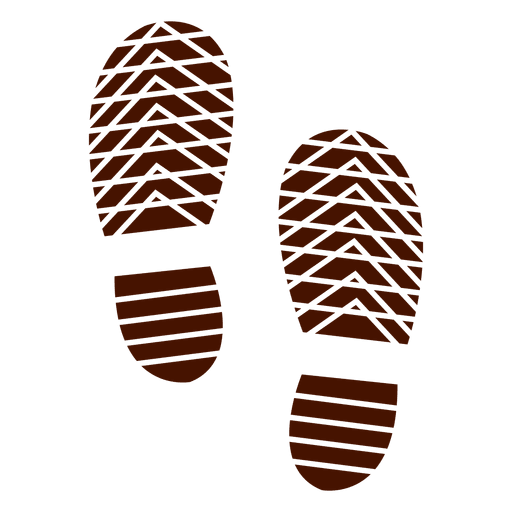 Menschliche Schuhe Fußabdrücke Silhouette Illustration PNG-Design