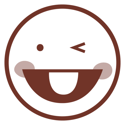 Língua sorridente de fora Desenho PNG