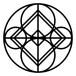 Abstract circle shape logo PNG Design