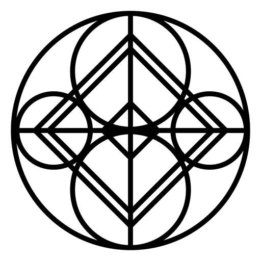 Logotipo em forma de c?rculo abstrato Desenho PNG