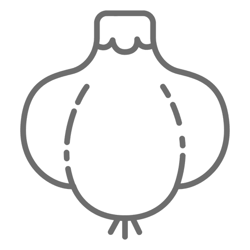 Knoblauch Strich Symbol PNG-Design