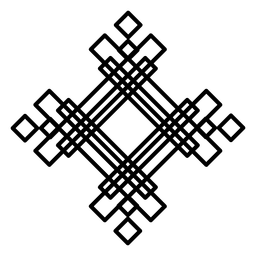 Forma de logotipo cuadrado abstracto