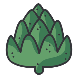 Icono de color de alcachofa Diseño PNG