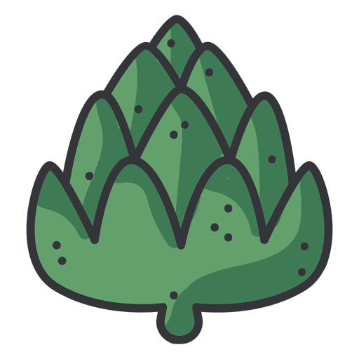 Icono de color de alcachofa Diseño PNG