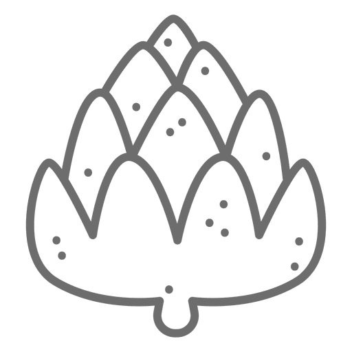 Icono de alcachofa Diseño PNG