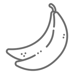 Bananenstrich-Symbol PNG-Design
