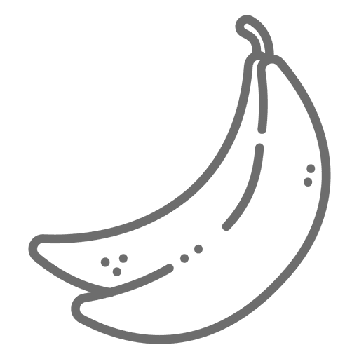 Bananenstrich-Symbol PNG-Design