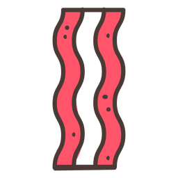 Bacon stroke icon food Transparent PNG