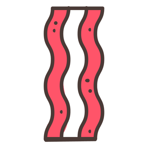 Bacon stroke icon food PNG Design