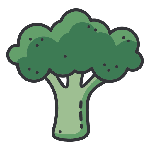 Brokkoli-Farbsymbol PNG-Design