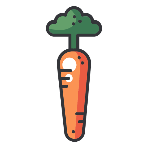 carrot color flat icon transparent png svg vector file carrot color flat icon transparent