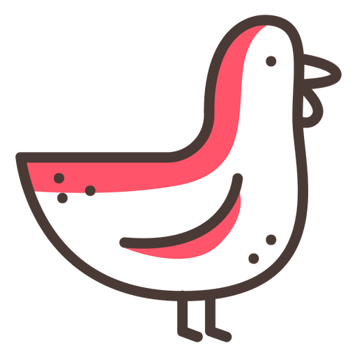 Huhn Symbol Strich PNG-Design