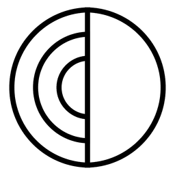 Disco de logotipo abstrato de círculo Desenho PNG