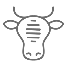 Cow beef stroke icon PNG Design Transparent PNG