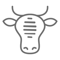Icono de trazo de carne de vaca Icono de trazo de carne de vaca