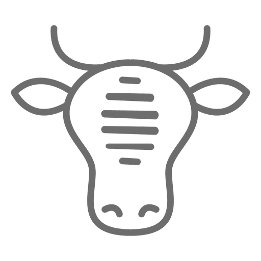 Icono de trazo de carne de vaca