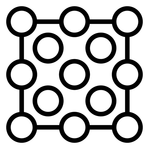 Gepunktete Logo-Zusammenfassung PNG-Design