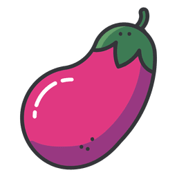 Icono de color berenjena Diseño PNG