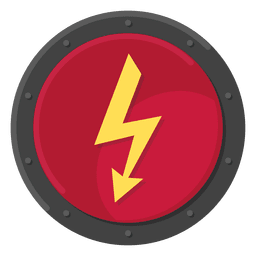 Electric metal symbol color PNG Design