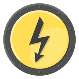 Símbolo de metal eléctrico amarillo Transparent PNG