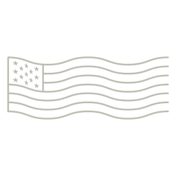 Carimbo de selo de bandeira Desenho PNG