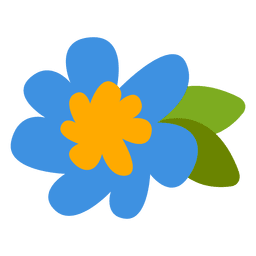 Flat Flower Illustration PNG & SVG Design For T-Shirts