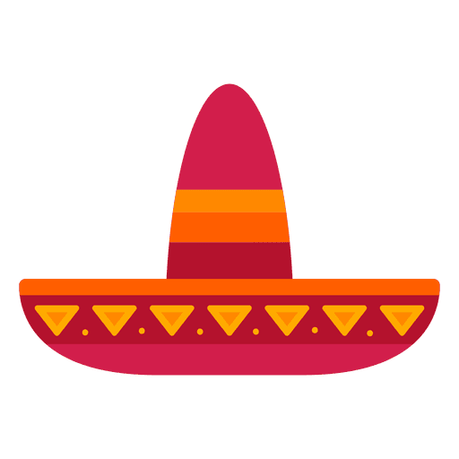 Chapéu méxico liso Desenho PNG