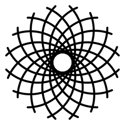 Padrão de logotipo da Flower Life Desenho PNG