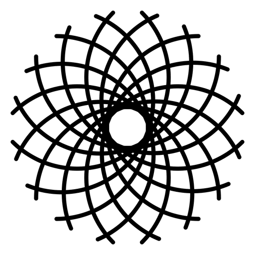 Patrón del logotipo de la vida de las flores Diseño PNG