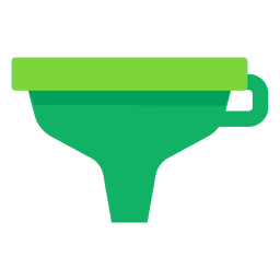 Icono de embudo Diseño PNG
