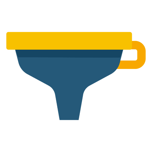 Funnel icon blue PNG Design