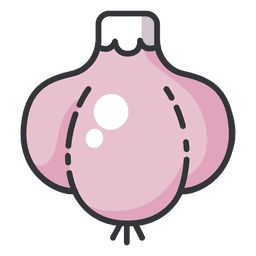 Ícone de cor de alho Desenho PNG