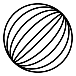 Globus-Logo-Linien PNG-Design