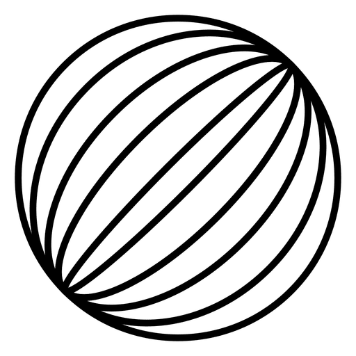 Globus-Logo-Linien PNG-Design
