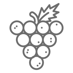 Ícone de cacho de uva Desenho PNG