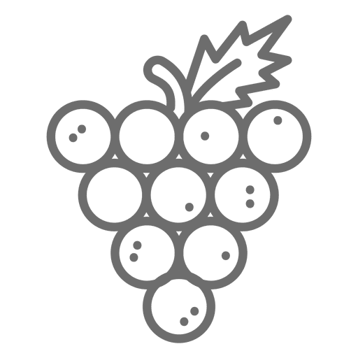 Icono de racimo de uva Diseño PNG