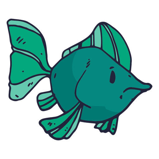 Download Green Fish Cartoon Transparent Png Svg Vector File