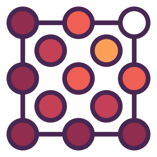 Logotipo da grade de pontos Desenho PNG