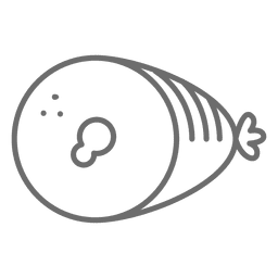 Símbolo de golpe de jamón Diseño PNG