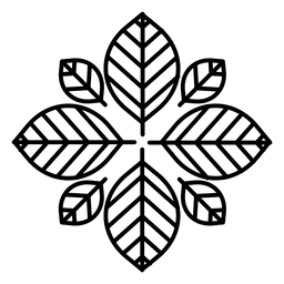 Logotipo da flor do moderno Desenho PNG