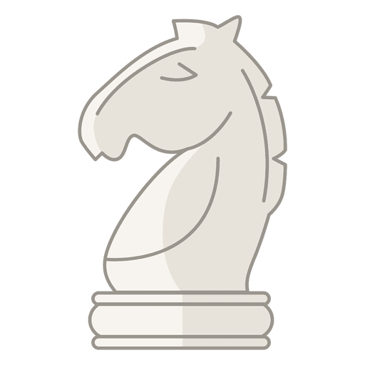 Figura de ajedrez caballero Diseño PNG