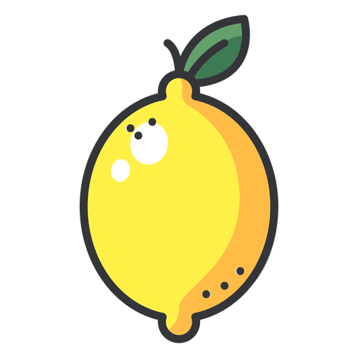 Lemon color icon PNG Design