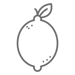 Ícone de derrame de limão Desenho PNG